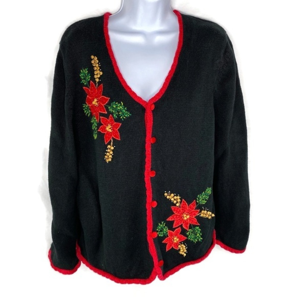 Designer Originals Christmas Cardigan Sweater XL